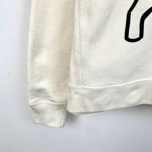 Gucci Unisex Ivory Hoodie With Red Logo & Lamb Graphic - Picture 5 of 8